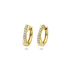 klapoorringen lab grown diamant 0.20ct (2x 0.10ct) g vs 13 mm