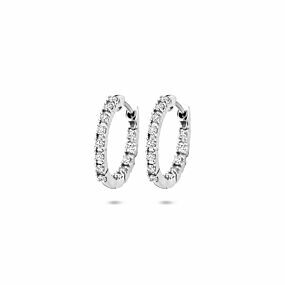 klapoorringen lab grown diamant 0.50ct (2x 0.25ct) h si 17,5 mm