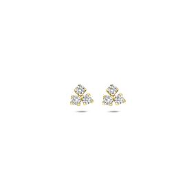 oorknoppen lab grown diamant 0.07ct (2x 0.035ct) f vs 4,5 mm