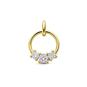 hanger lab grown diamant 0.50ct f vs 19 mm