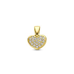 hanger hartje lab grown diamant 0.19ct f vs 7,5 mm