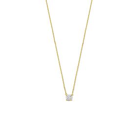 collier lab grown diamant 0.25ct g vs 41 - 43 - 45 cm