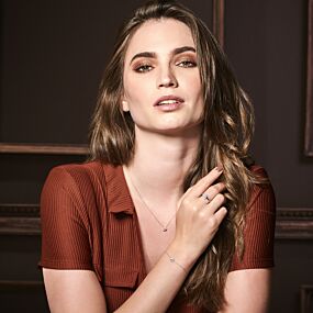 collier lab grown diamant 40 - 42 - 44 cm 0.33ct h si halo