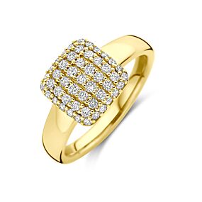 ring lab grown diamant 0.50ct h si