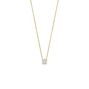 collier lab grown diamant 0.50ct g vs 41 - 43 - 45 cm