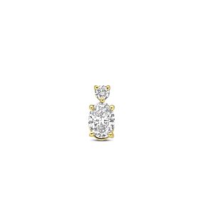 hanger lab grown diamant 0.33ct f vs 8 mm