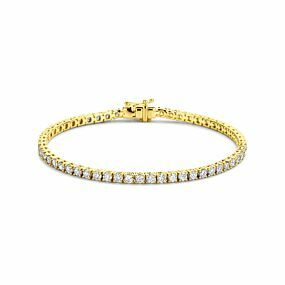 tennisarmband lab grown diamant 4.00ct g si 3,0 mm 17,5 cm