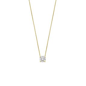 collier lab grown diamant 1.00ct g vs 41 - 43 - 45 cm