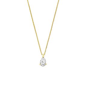 collier lab grown diamant 0.25ct g vs 41 - 43 - 45 cm