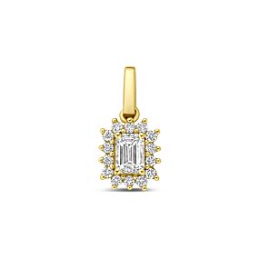 hanger lab grown diamant 0.21ct f vs 6,5 mm