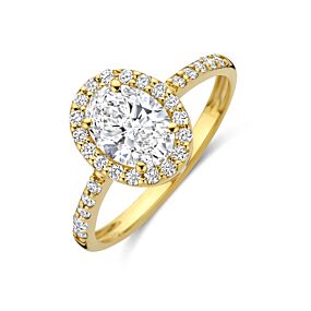 ring lab grown diamant 1.40ct g vs